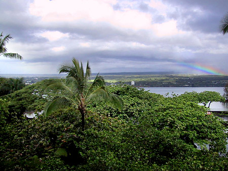 Ausblick aus Hotel auf Hawaii Fotos