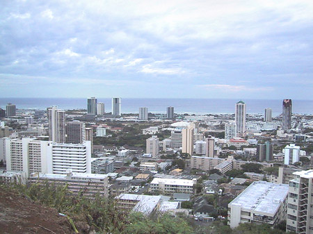 Blick über Waikiki