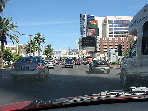 Las Vegas aus dem Auto Foto 