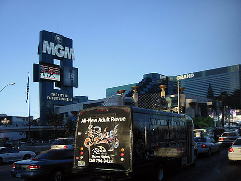 Las Vegas aus dem Auto Fotos