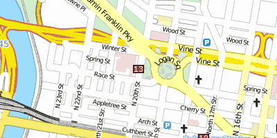 Franklin Institute Stadtplan